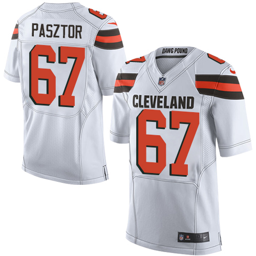 Youth Limited Austin Pasztor Nike Jersey White Road - #67 NFL Cleveland Browns